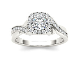 Authenticity Guarantee 
14K White Gold 3/4ct TDW Diamond Twisted-Shank Engage... - £1,563.12 GBP