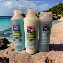 Suave Essentials Ocean Breeze Refreshing Body Wash, Shampoo &amp; Conditioner Set - £18.25 GBP