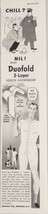 1951 Print Ad Duofold 2-Layer Healrh Underwear Policeman Mohawk,New York - £11.36 GBP