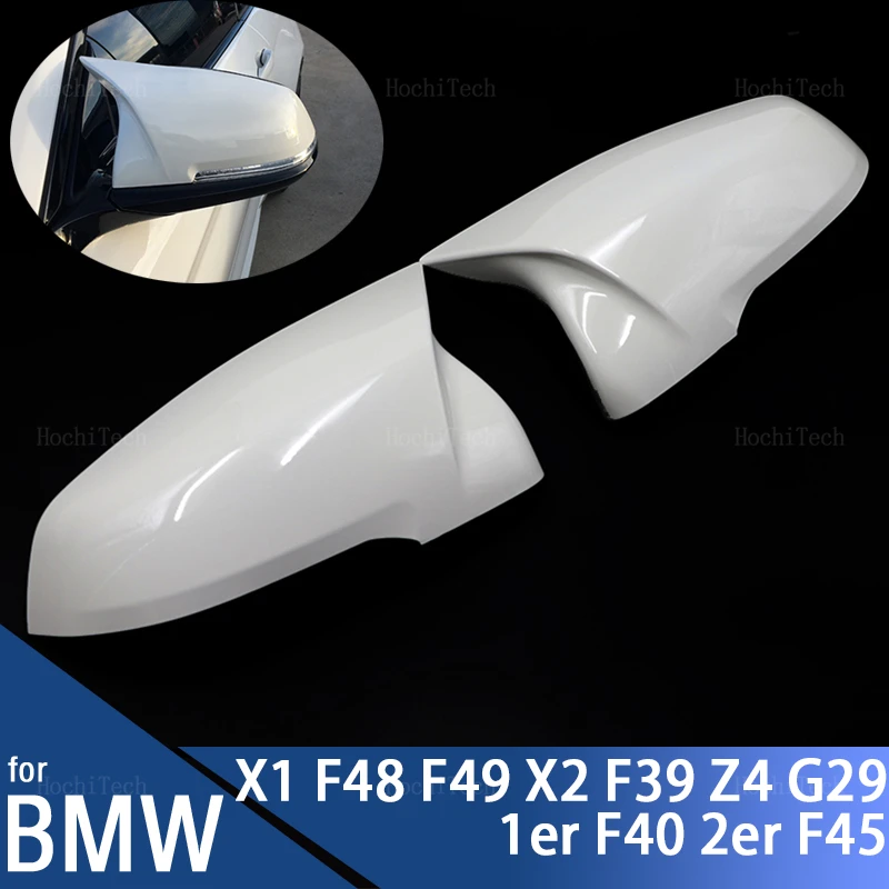Carbon Fiber Pattern Black White Side wing mirror cover for BMW F44 F40 G29 x1 - £29.09 GBP+