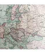 1879 Political Map Europe And Western Asia Victorian Geography 1st Editi... - €69,72 EUR