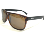 REVO Gafas de Sol RE1019 02 HOLSBY Mate Carey Marcos Negros con Marrón L... - $121.19