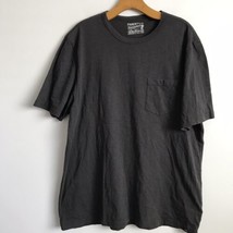 Faherty Sunwashed T Shirt Mens XL Charcoal Gray Short Sleeve Front Pocke... - $16.59