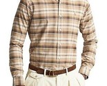 Polo Ralph Lauren Men&#39;s Classic-Fit Performance Oxford Shirt Brown Multi-XS - $49.99