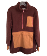 Offline by Aerie Women&#39;s Half Zip Fleece Sweatshirt w/Zip Pockets Size S... - £23.38 GBP