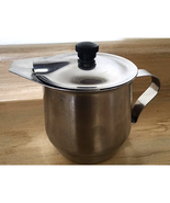 Vintage Vollrath 18-8 Stainless Lidded Creamer # 46611 JAPAN Removable Lid - $18.48 CAD
