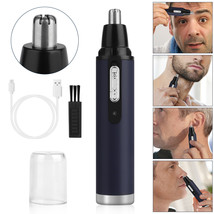 Electric Hair Trimmer Face Nose Ear Eyebrow Mustache Beard Clean Shaver ... - £15.17 GBP