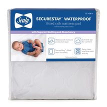 Securestay Waterproof Crib Mattress Pad, Quilted Baby/Toddler Mattress P... - $37.36