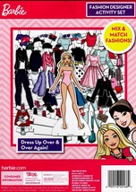 Barbie Paper Doll Fashion Designer Activity Set Kit Mix Match Dress Up New - £9.48 GBP