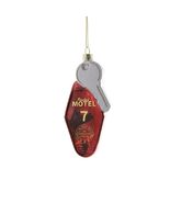 ROSEBUD MOTEL KEY ORNAMENT 5.5&quot; Schitt&#39;s Creek TV Series Glass Christmas... - $12.95