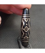 Perles d&#39;agate gravées d&#39;Asie centrale indo tibétaine de l&#39;Himalaya BD E... - $74.98 CAD