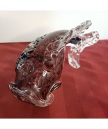 Mid century hand blown fish signed by artist J.Baker 07 &quot;Fish Fry &quot; open... - £24.65 GBP
