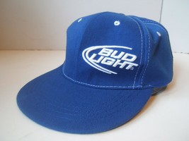 Bud Light Budweiser Beer Hat Blue Snapback Baseball Cap - £11.89 GBP