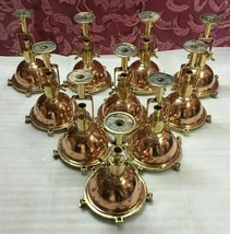 salvaged Nautical MEDIUM copper and brass fox light Lot of 10 Pices - £2,050.08 GBP
