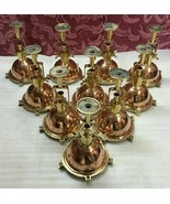 salvaged Nautical MEDIUM copper and brass fox light Lot of 10 Pices - $2,294.22