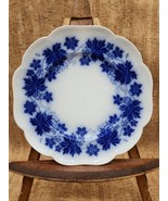 FLOW BLUE Dinner Plate Vinranka by Harold Percy Sweden 10.5”  Grape Leaf - $118.79
