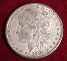1881 S Morgan Silver Dollar - £67.93 GBP