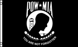 POW MIA YOU ARE NOT FORGOTTEN  banner FL#60 NEW MILITARY flags 3 FT X 5 FT - $5.65
