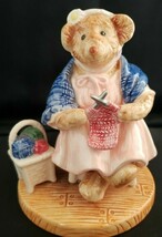 Bialosky Bear And Friends &quot;Viola Lulu&quot; 1985 Porcelain Figurine 100% Loya... - $14.03