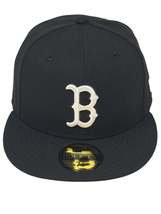 Boston Red Sox New Era 59FIFTY Black Fitted Hat Authentic Collection - £33.19 GBP+