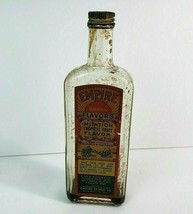 Vintage RARE Empire Brands Imitation Tropical Flavor Empty Bottle 8 oz 8&quot; - $49.49