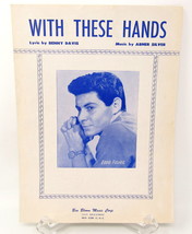 With These Hands Sheet Music 1950 Eddie Fisher Davis Silver Piano Ukulel... - $12.86