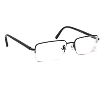 Burberry Eyeglasses B 1196 1001 Polished Black Half Rim Frame Italy 52[]... - $149.99