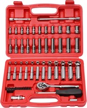 1/4-Inch Drive Master Socket Set with Ratchets, Adapters, Extensions with 1/4 Dr - £53.55 GBP