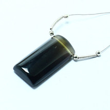 Brown Onyx Smooth Fancy Pendant  Briolette Natural Loose Gemstone Making... - $6.79