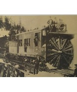 Southern Pacific Rotary Snowplow Vintage Railroad Card Locomotive Train #24 - £14.86 GBP