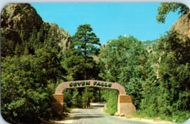 Entrance gate to South Cheyenne Canyon Colorado Springs Colorado Postcard - £4.05 GBP