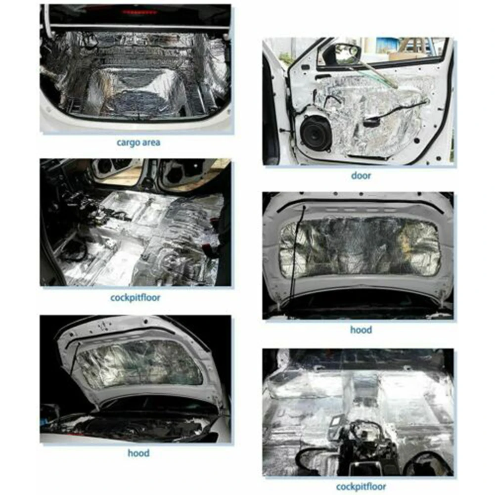 Sound Deadener Heat Insulation Mat for Car Van, 10Pcs - £15.21 GBP