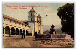 Santa Barbara Mission Courtyard Fountain santa barbara CA UNP DB Postcard U19 - £2.85 GBP