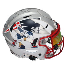 Tom Brady Autographed Patriots / Bucs FSM Mashup Speed Flex Helmet Fanatics - £5,751.76 GBP