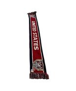 Vintage United States Soccer Knit Scarf USMNT Red Navy SportsScarf England - $21.60