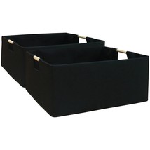 Storage Bin For Shelves Rectangle Closet Baskets Foldable Toy Box With H... - $55.99