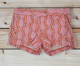 J Crew Factory Womens Size 2 Stretch Short Shorts Colors Pink Orange Flowers - £12.99 GBP