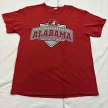Delta Apparel Mens T-Shirt Red Football Alabama Crimson Tide Medium - £15.82 GBP