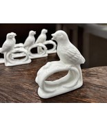 Vintage White Porcelain Bird Napkin Rings Set of 8 3.5&quot;x2.5x1&quot; - $942.26 MXN