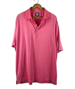 Footjoy Size 2XL Polo Shirt Pink White Polka Dot Print Short Sleeve Mens... - $68.00 CAD