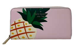 Kate Spade Large Continental Wallet Pink Pineapple Print NWT K7187 $239 MSRP FS - £71.20 GBP