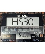 NIB NIP TDK HS30 Metal 8mm P6-30HS NTSC Video Cassette, NEW IN BOX SEALED - £5.49 GBP