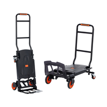 VEVOR Aluminum Hand Truck, 2 in 1, 300 lbs Load Capacity, Utility Cart C... - $75.99