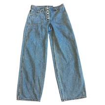 Levi&#39;s Reversible Baggy Dad Jeans Pants Leg Snap Fly Size 26x30 Womens NWOT - $72.57