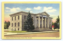 Postcard Ormsby County Court House Carson City Nevada Curt Teich Co. - £3.55 GBP