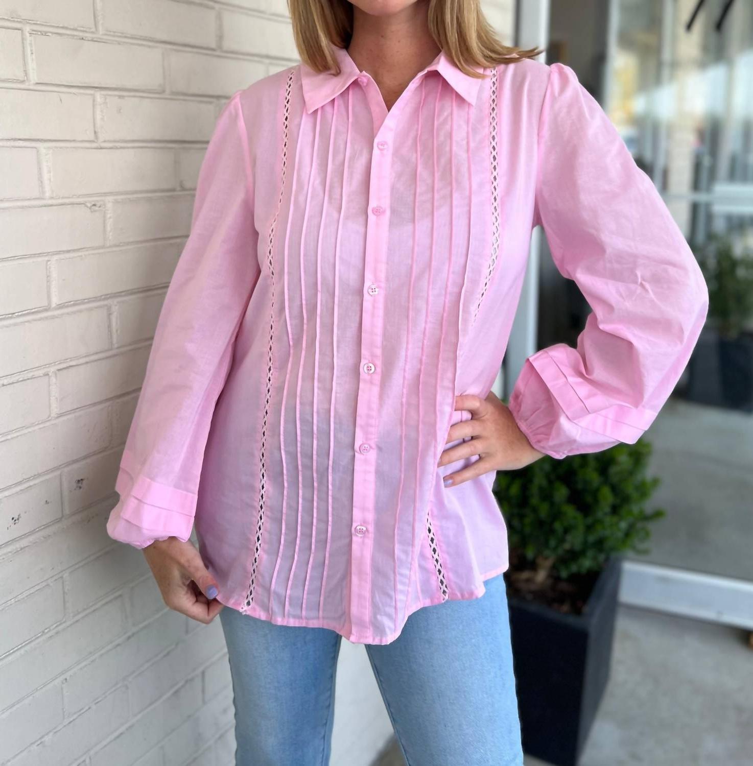 Lalavon Cora Button Down Shirt Size M - $43.56