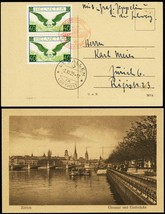 1929 Graf Zeppelin Switzerland to Germany Picture Postcard - Stuart Katz - $100.00