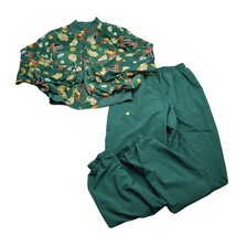 Tail Jacket &amp; Pant Set Womens SMALL GreenTennis Prints Matching Golf Vin... - $65.22