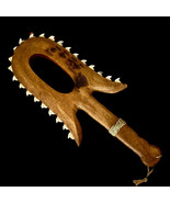 Hawaiian Store Handcarved Wood Polynesian Lei O Mano War Club Decorative... - $108.99+