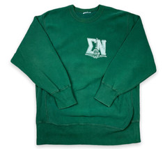 VTG Lee Reverse Weave University Missouri Sigma Nu Green Sweatshirt Wide... - £31.06 GBP